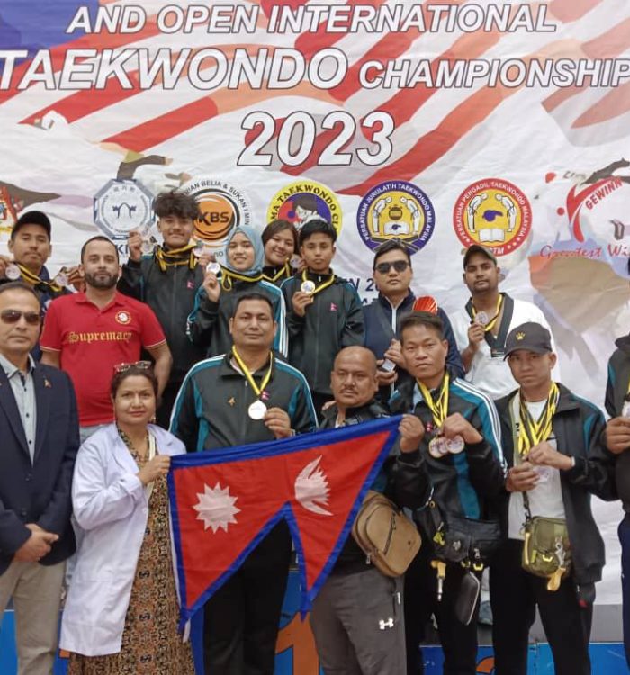मलेसियाको तेक्वान्दो प्रतियोगितामा नेपाली खेलाडीले जिते १० स्वर्णसहित १९ पदक