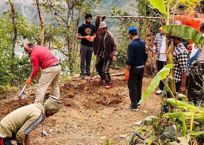 रुकुम पश्चिमका तीन स्थानमा अस्थायी घर निर्माण अन्तिम चरणमा