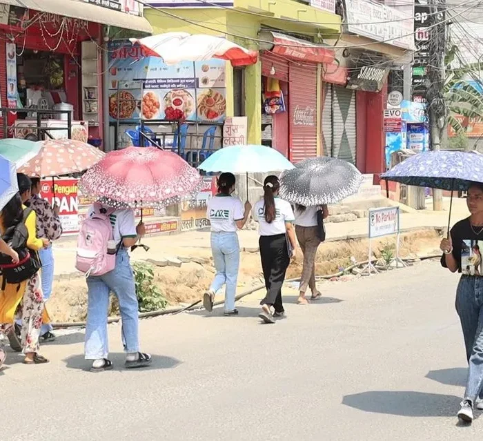 एक सातादेखि चितवनमा उखरमाउलो गर्मी,तापक्रम ३९ डिग्रीसम्म पुग्यो